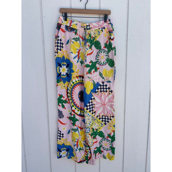 NWT Anthropologie Maeve Straight Leg Pull On Silky Pants, Sz S - Picture 2 of 8